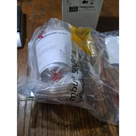 New Ambu Spur II Pediatric Infant Baby Resuscitator Pediatric Ambu Bag And Mask - Picture 5 of 6